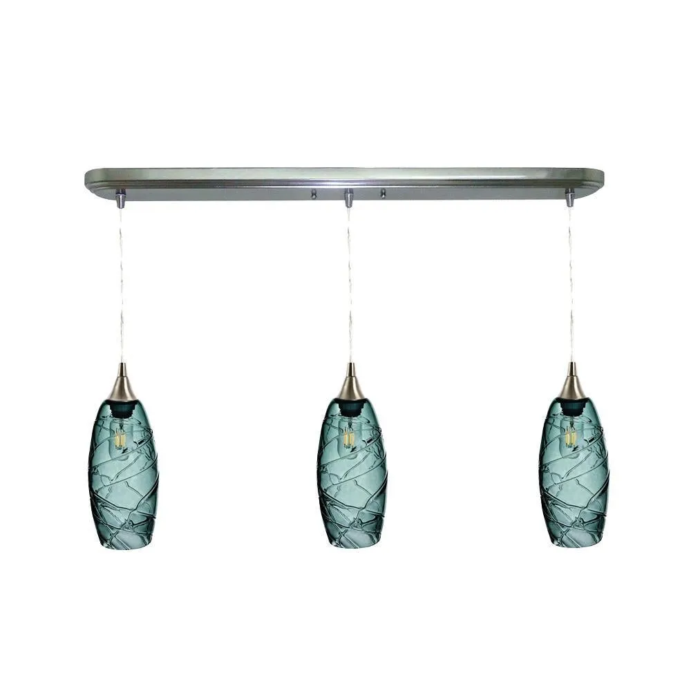 147 Spun: 3 Pendant Linear Chandelier