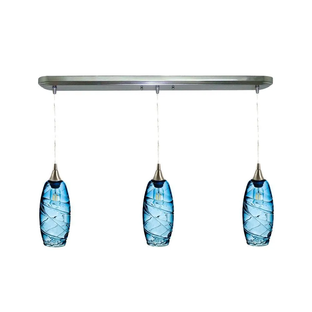 147 Spun: 3 Pendant Linear Chandelier