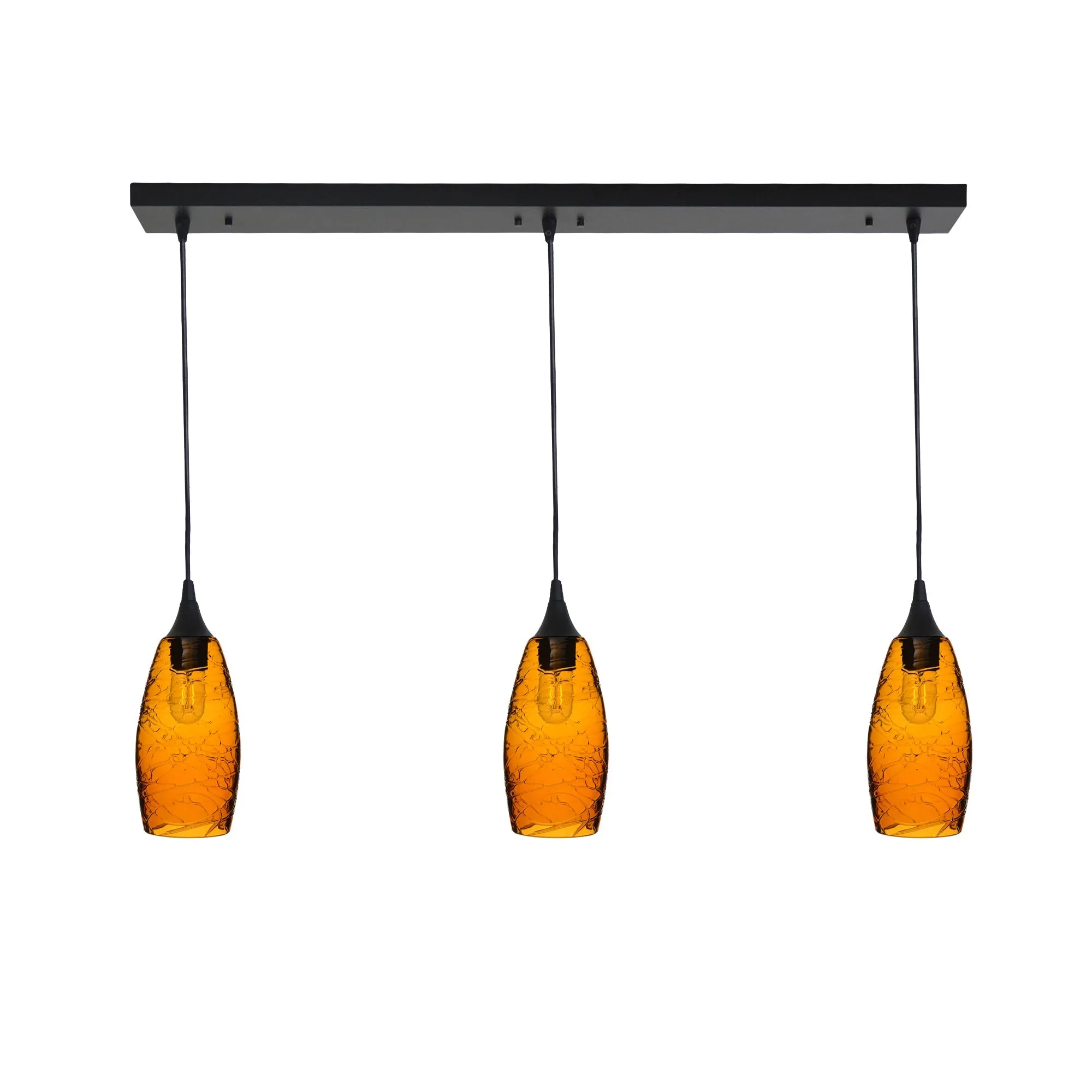 147 Spun: 3 Pendant Linear Chandelier
