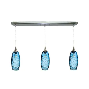 147 Spun: 3 Pendant Linear Chandelier