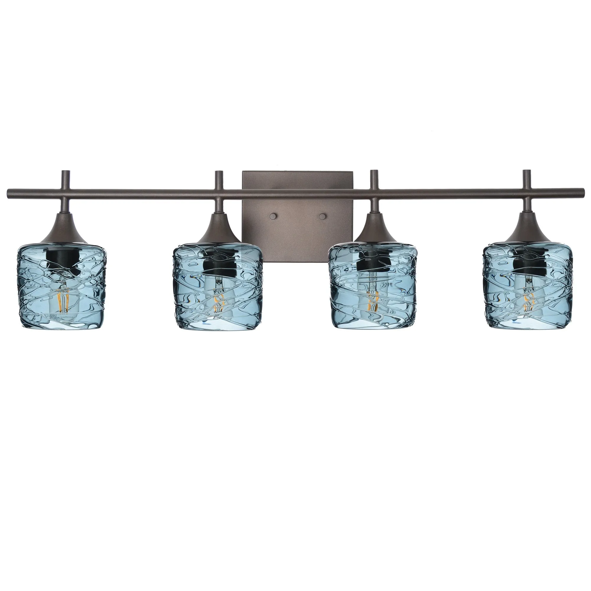 601 Spun: 4 Light Wall Vanity