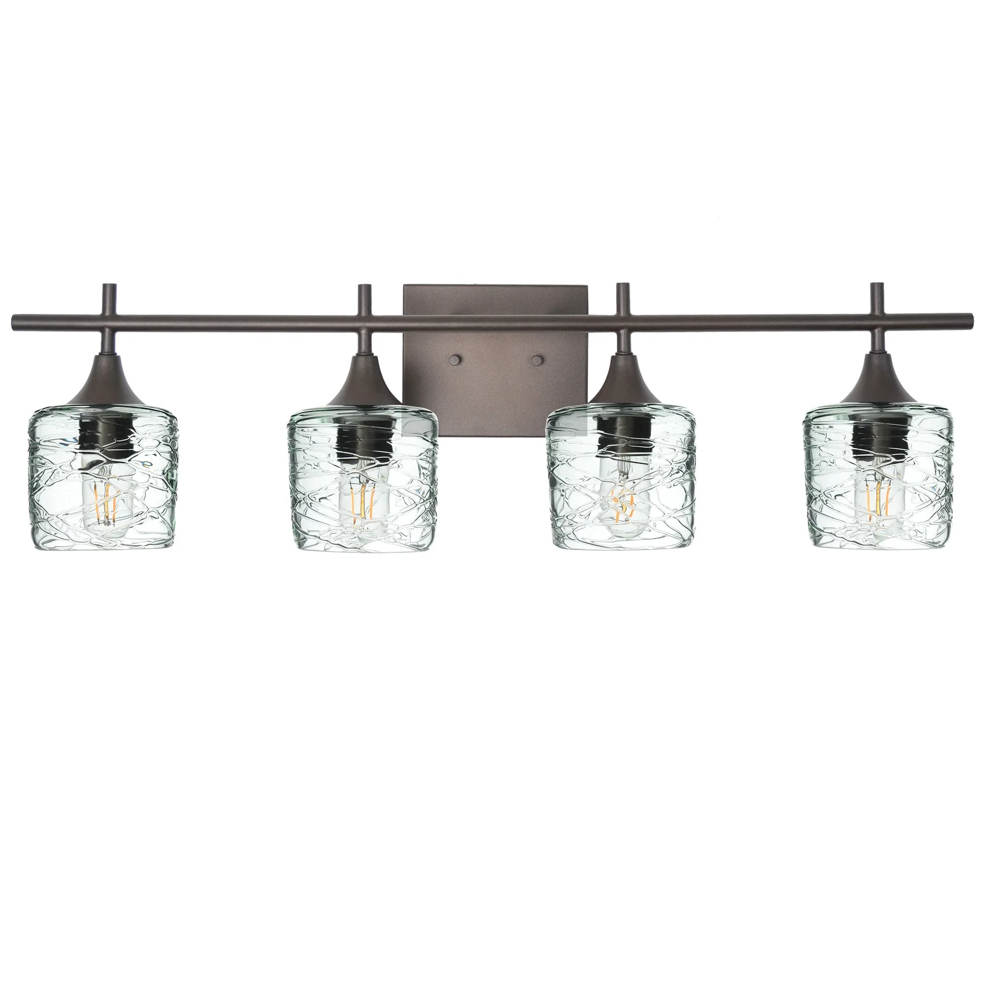 601 Spun: 4 Light Wall Vanity