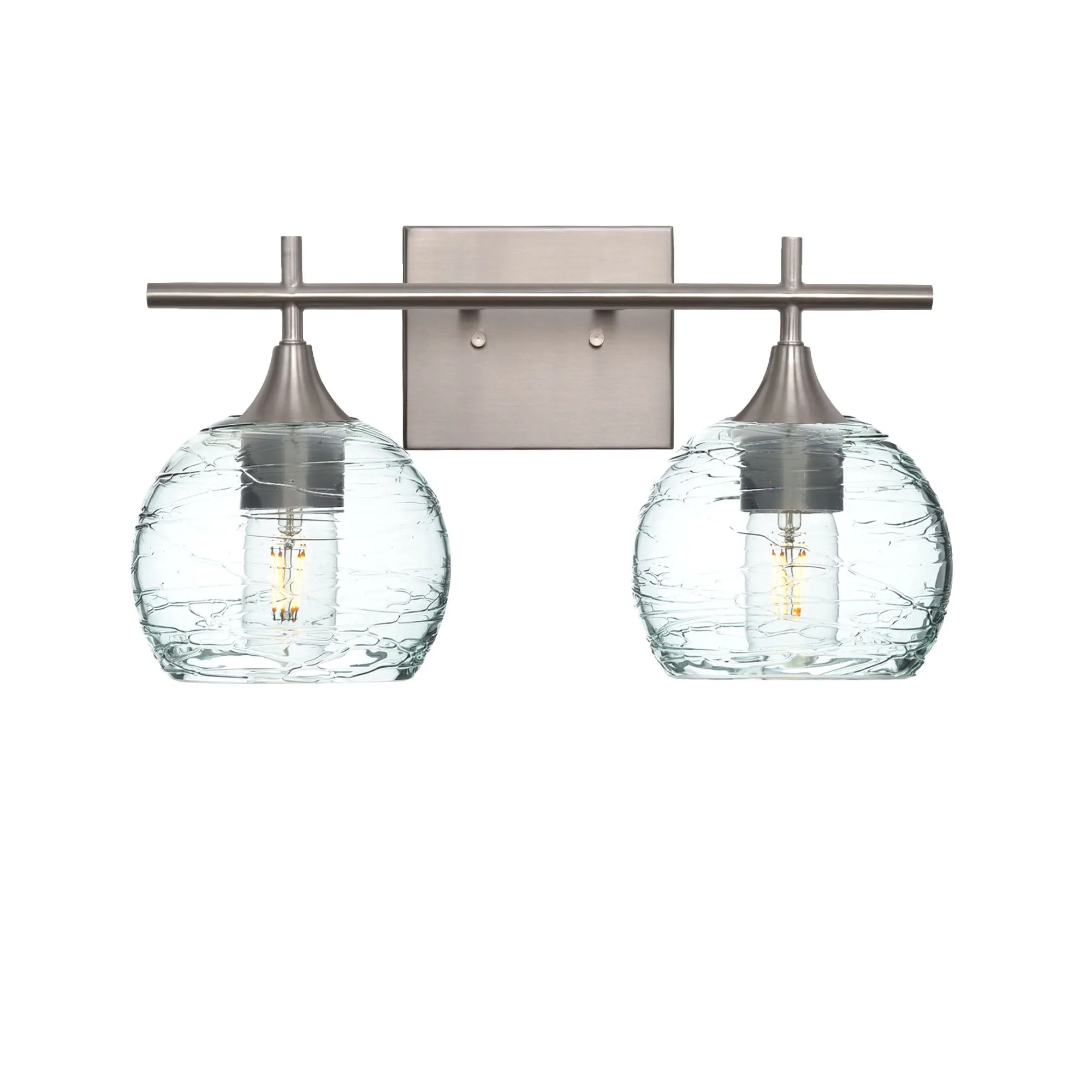 763 Spun: 2 Light Wall Vanity