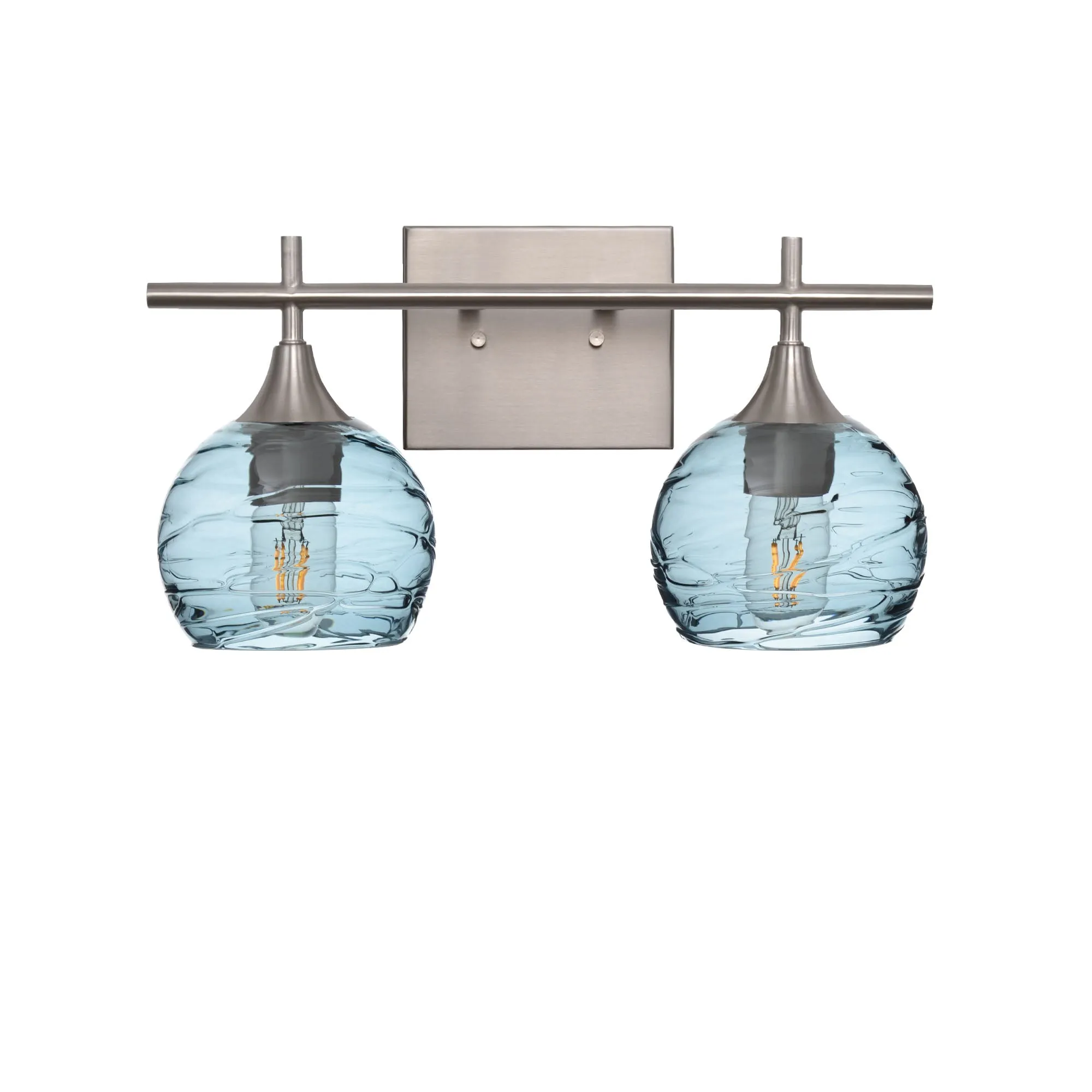 763 Spun: 2 Light Wall Vanity