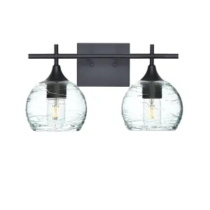 763 Spun: 2 Light Wall Vanity