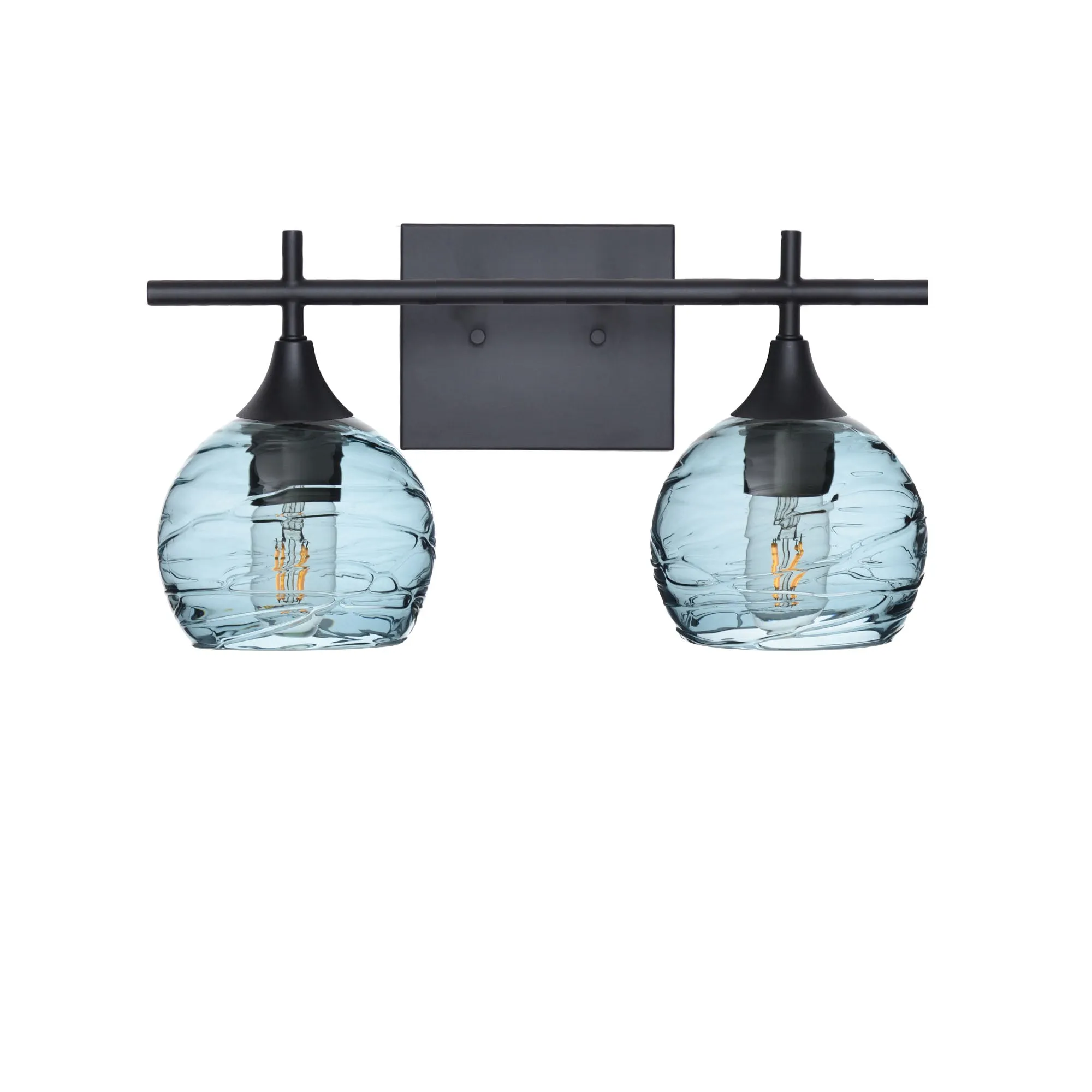 763 Spun: 2 Light Wall Vanity
