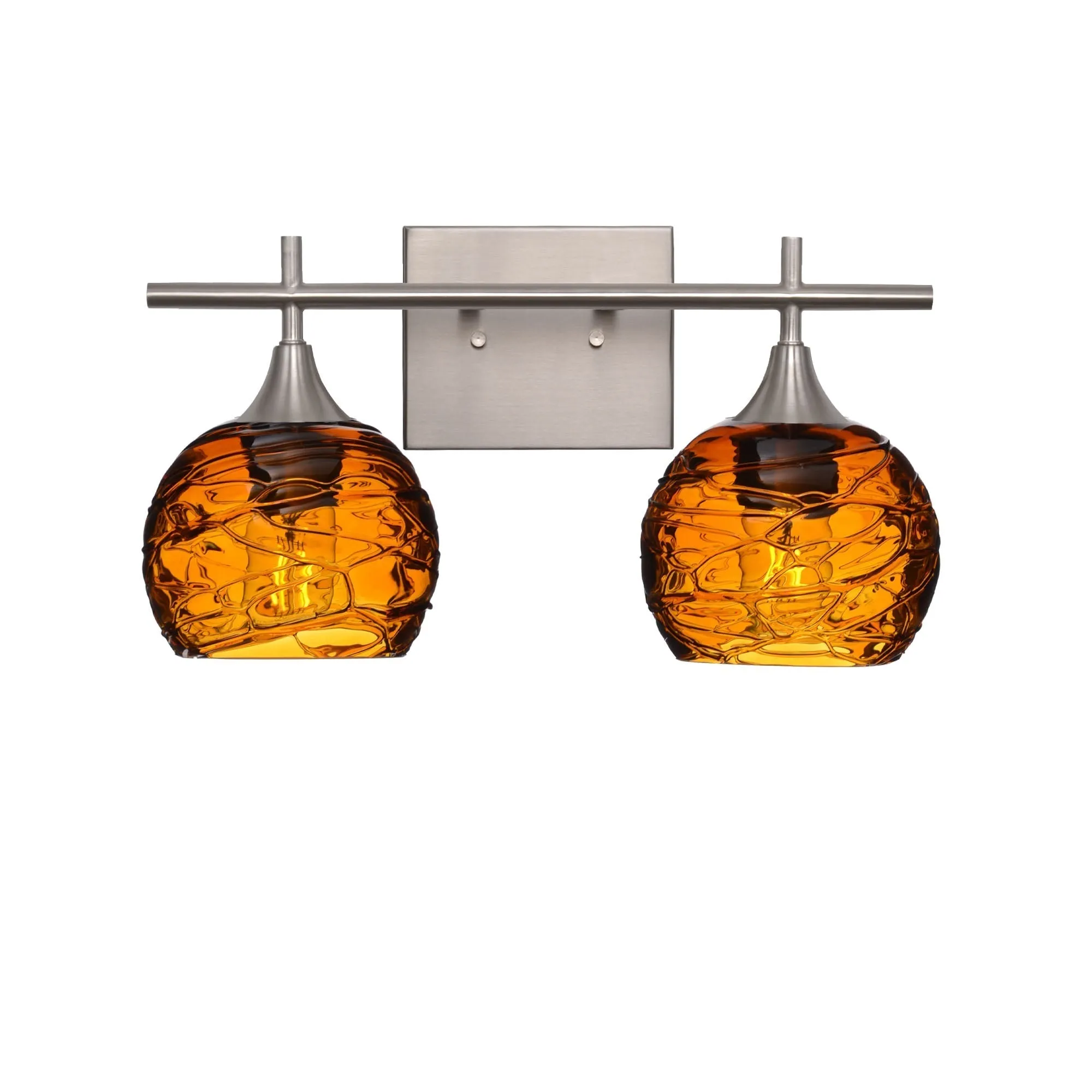 763 Spun: 2 Light Wall Vanity