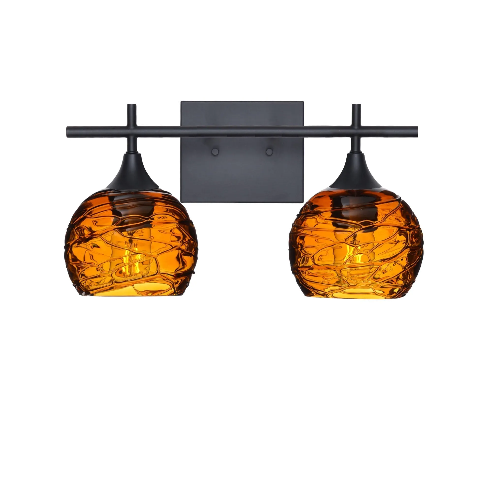 763 Spun: 2 Light Wall Vanity