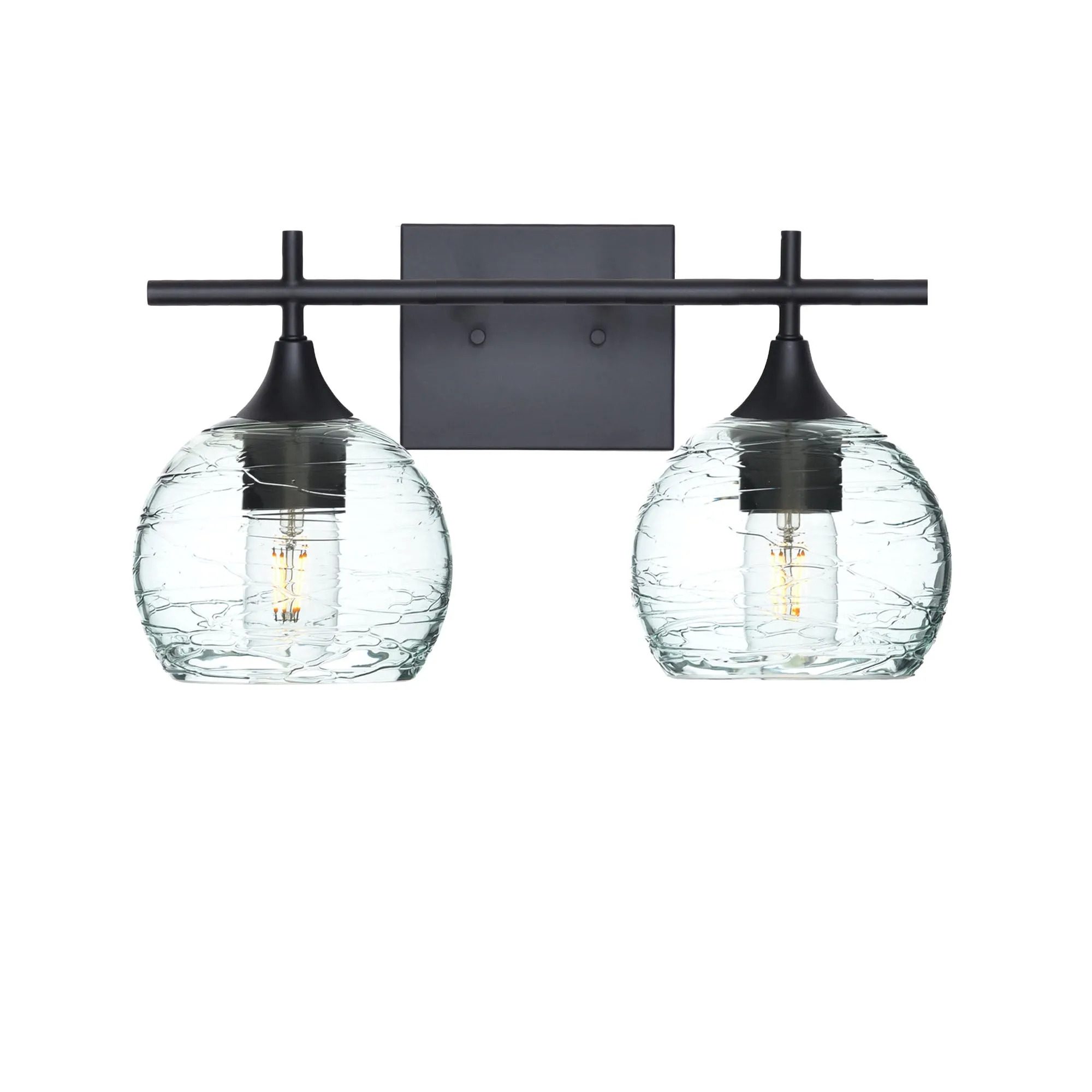 763 Spun: 2 Light Wall Vanity