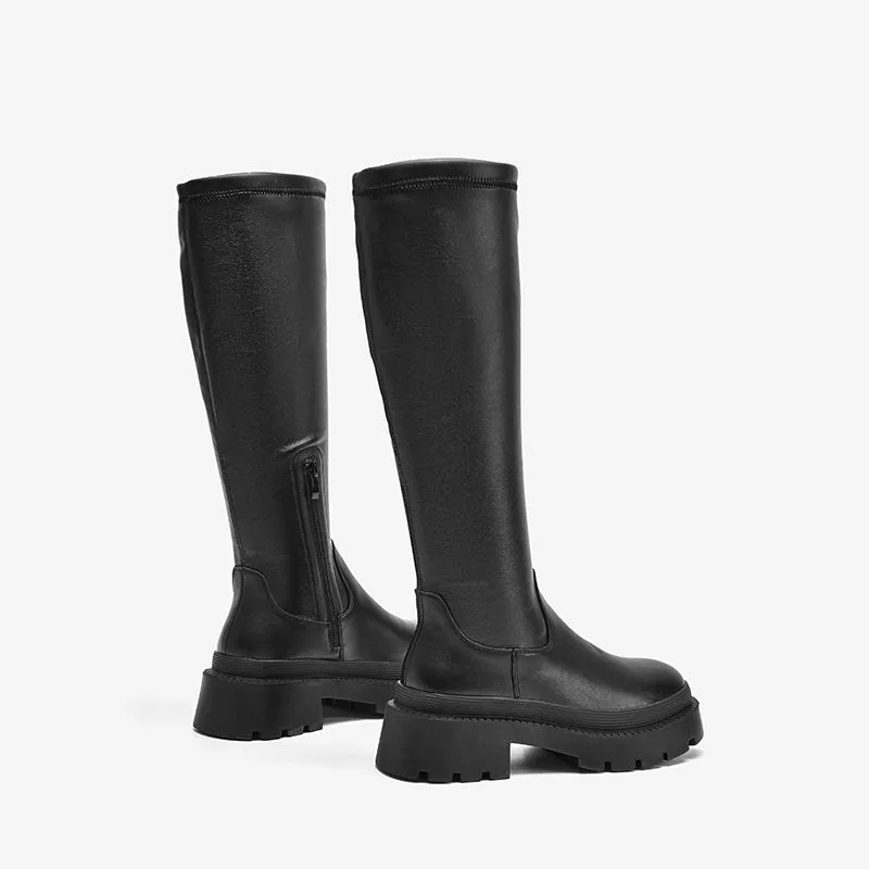 BeauToday Platform Long Boots for Women