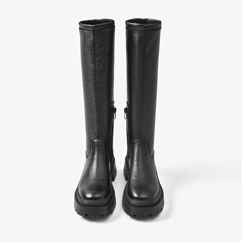 BeauToday Platform Long Boots for Women