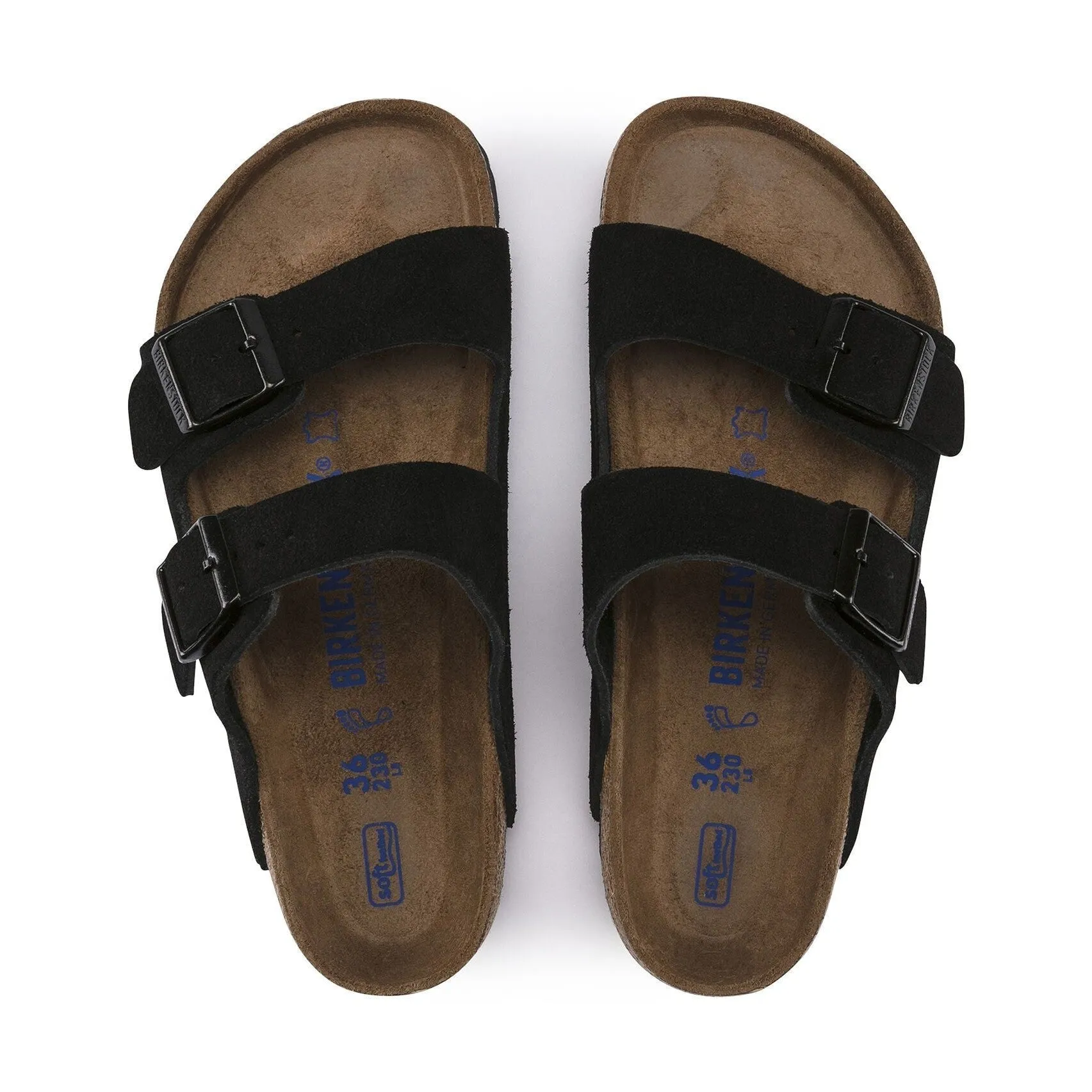 Birkenstock Arizona Soft Footbed Suede Black - Unisex