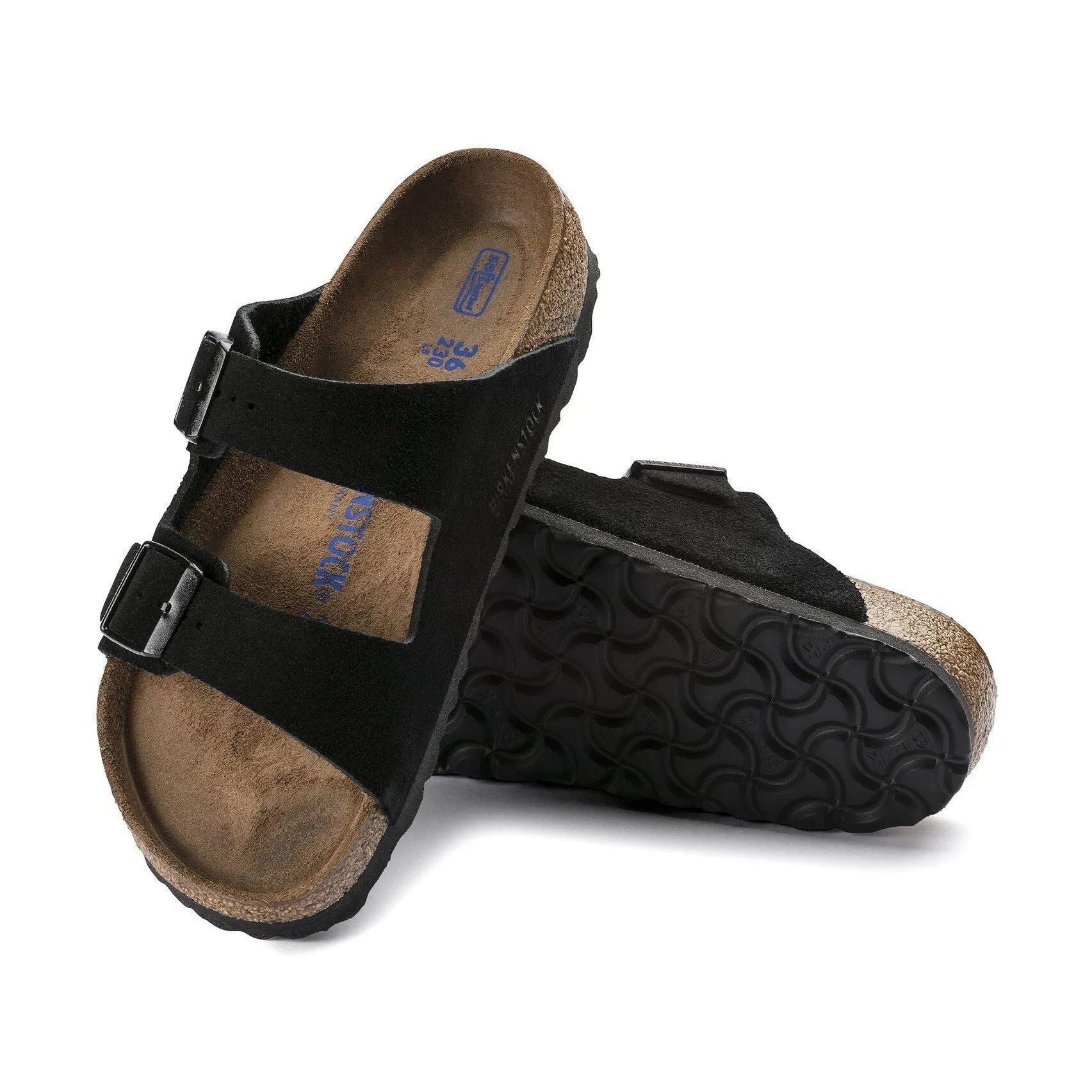 Birkenstock Arizona Soft Footbed Suede Black - Unisex