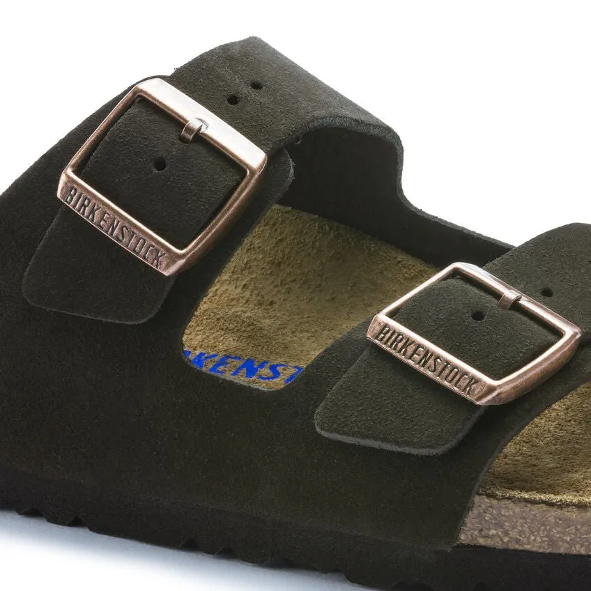 Birkenstock Arizona Suede Mocha Soft Footbed - Unisex