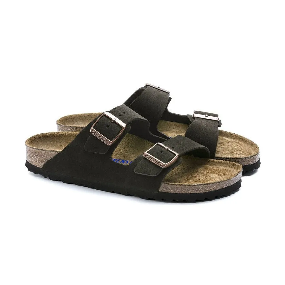 Birkenstock Arizona Suede Mocha Soft Footbed - Unisex
