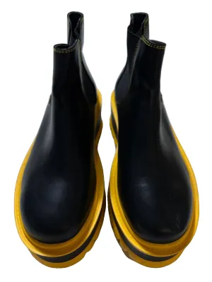 Black & Yellow Platform Boots
