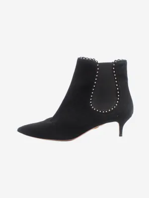 Black heeled chelsea boots - size EU 40