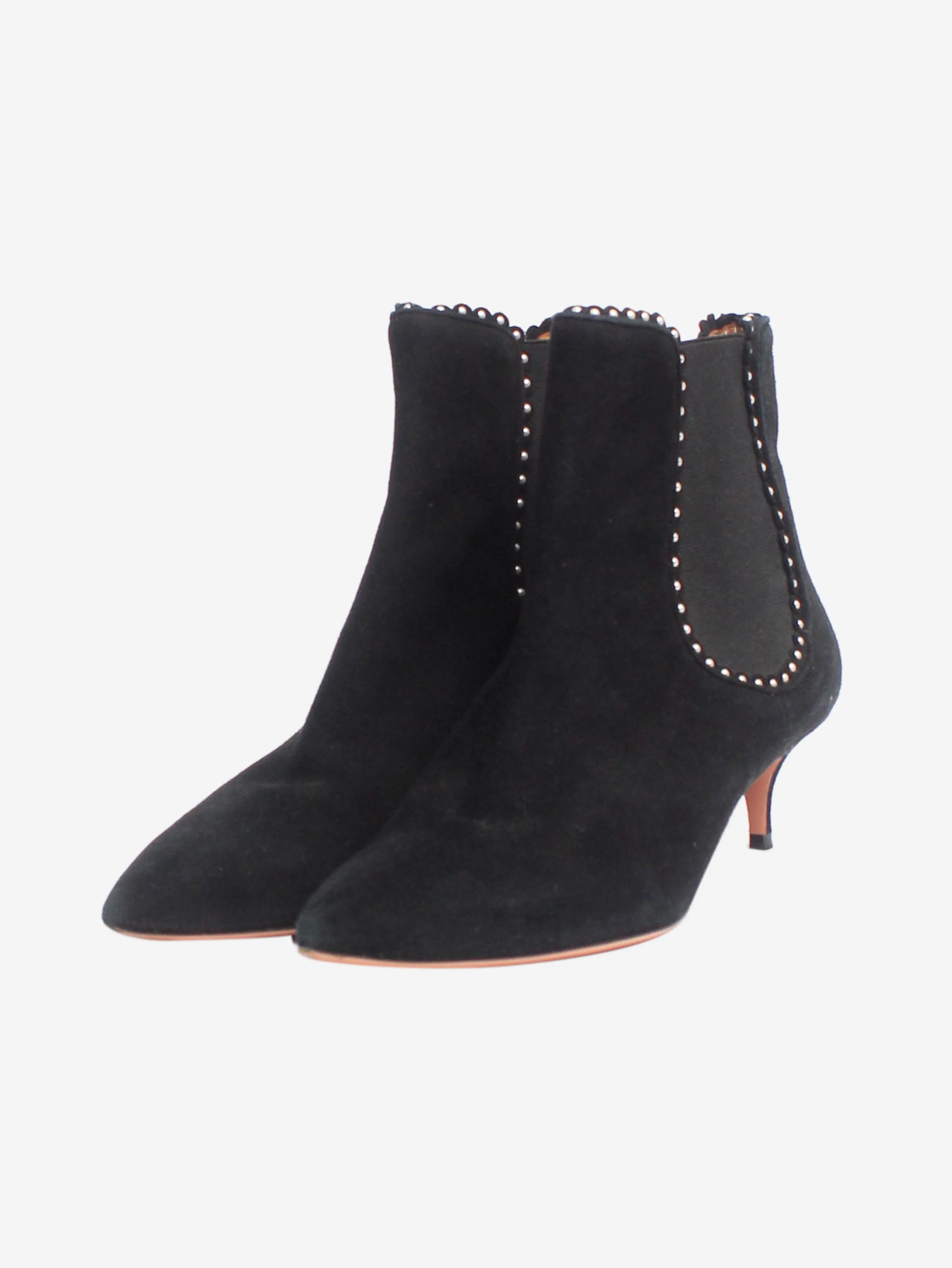Black heeled chelsea boots - size EU 40