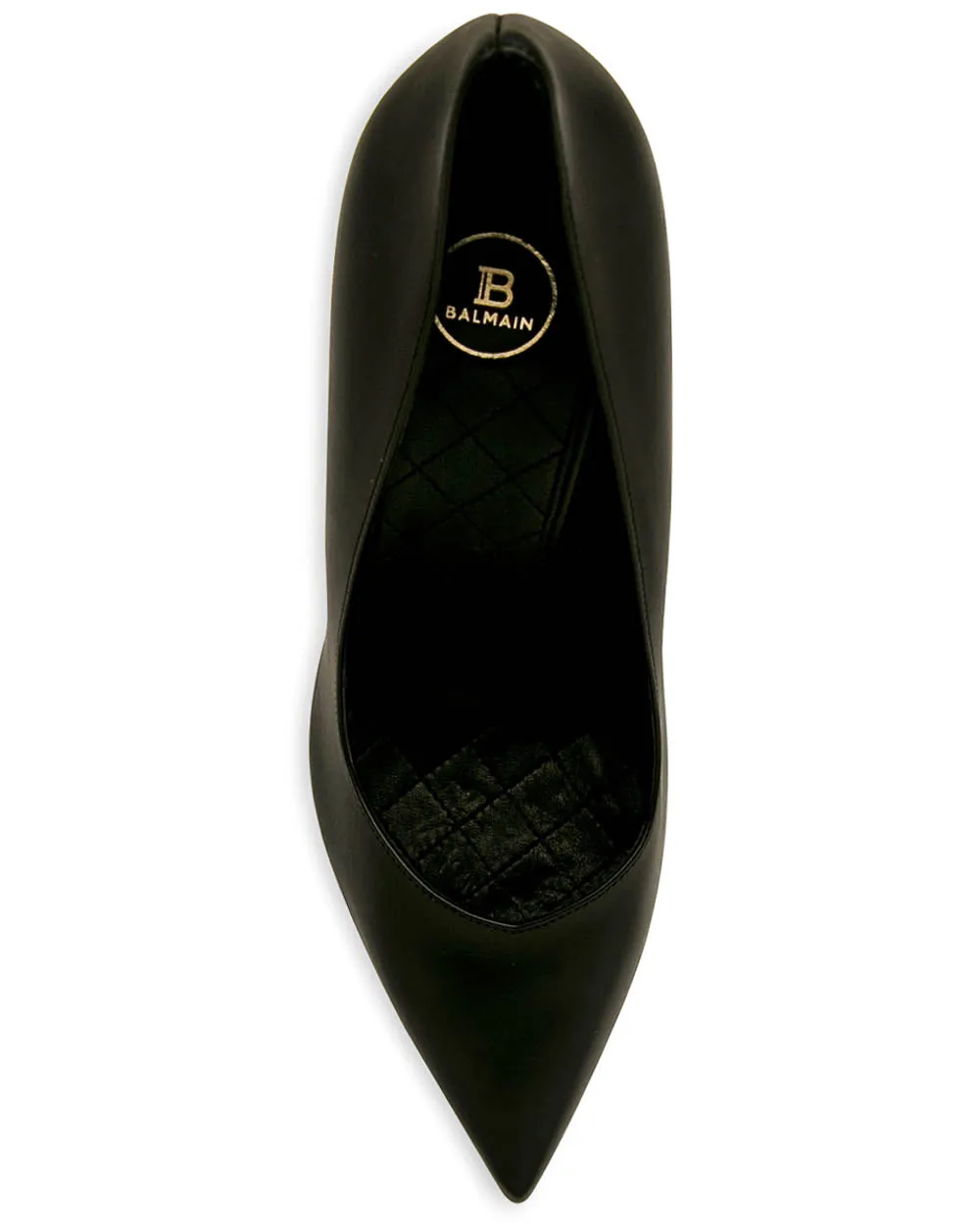 Black Leather Pointed Toe Pump