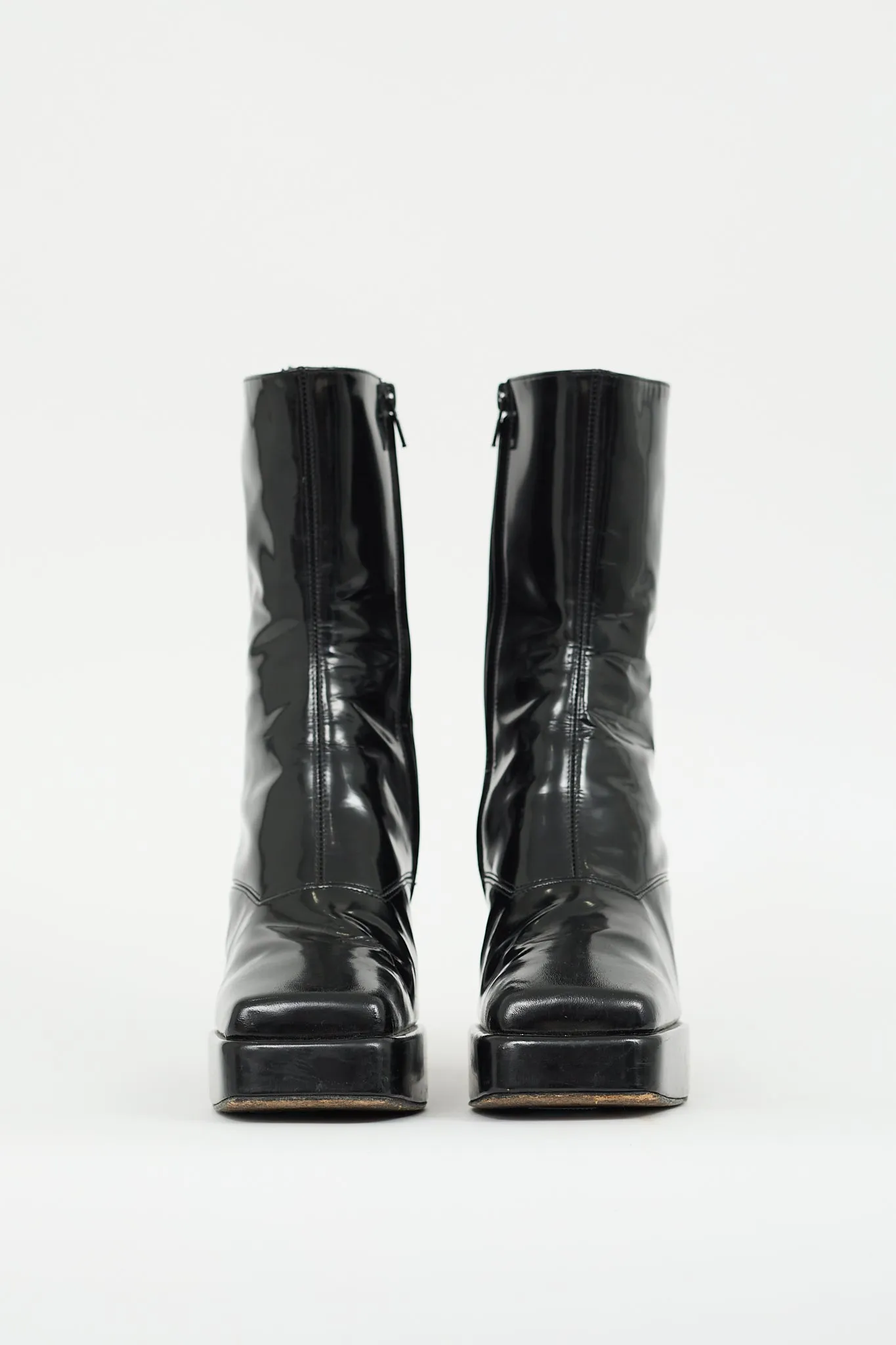 Black Patent Platform Boot