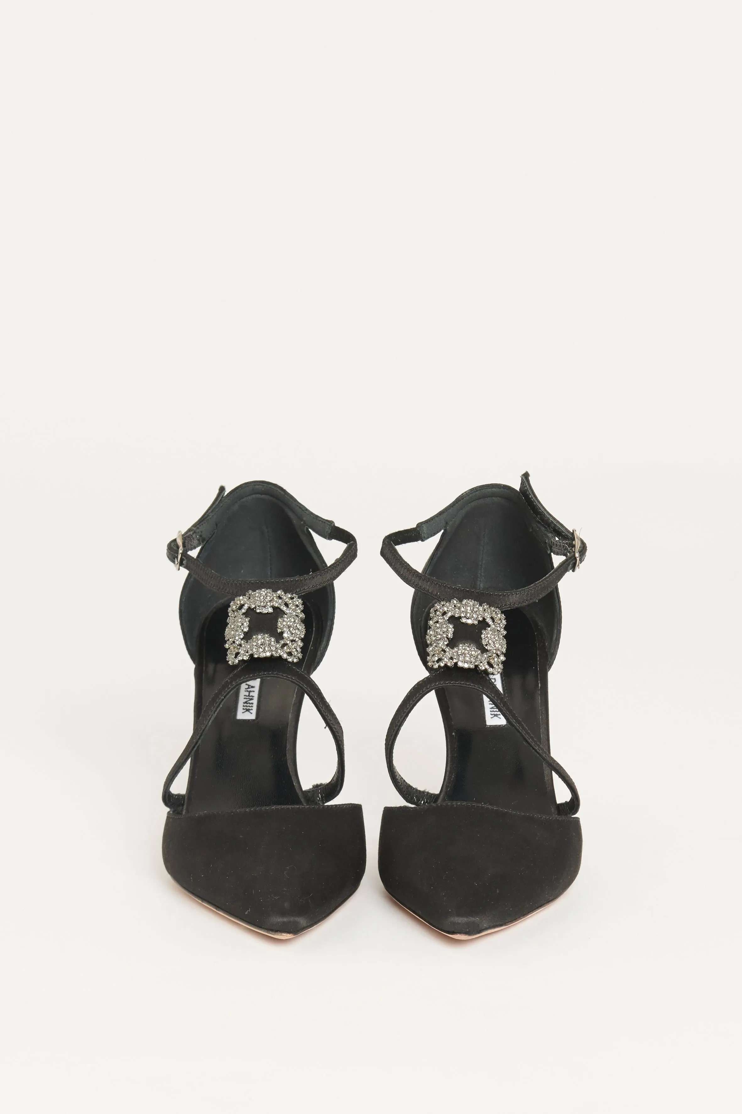 Black Seneca 105 Satin Preowned Pump