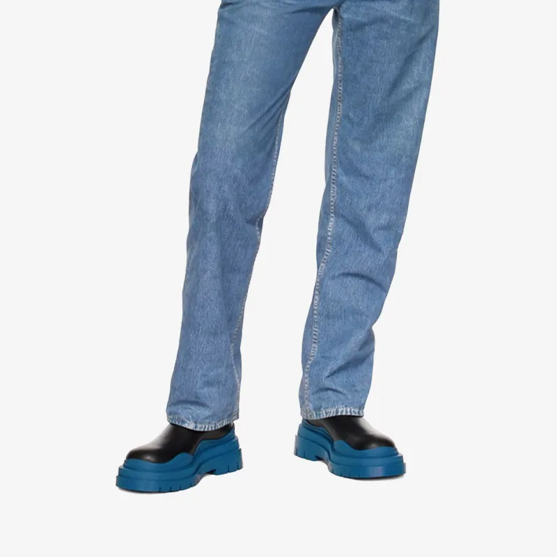 Black/Blue Chelsea Boots