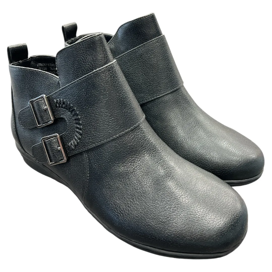 Boots Ankle Flats By Comfortview In Black, Size: 10.5