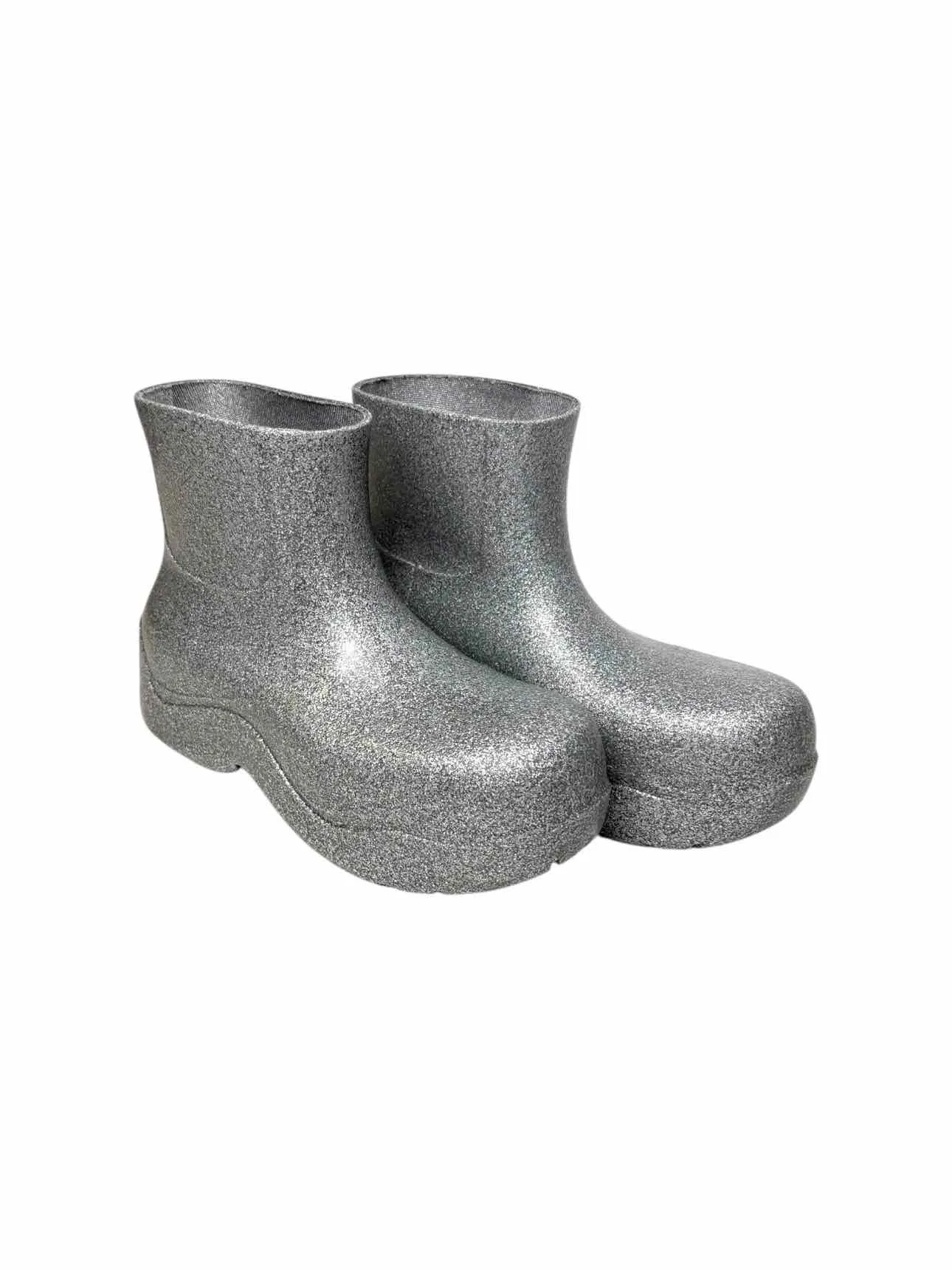 Bottega Veneta Sparkle Puddle Size 38 Ankle Boots