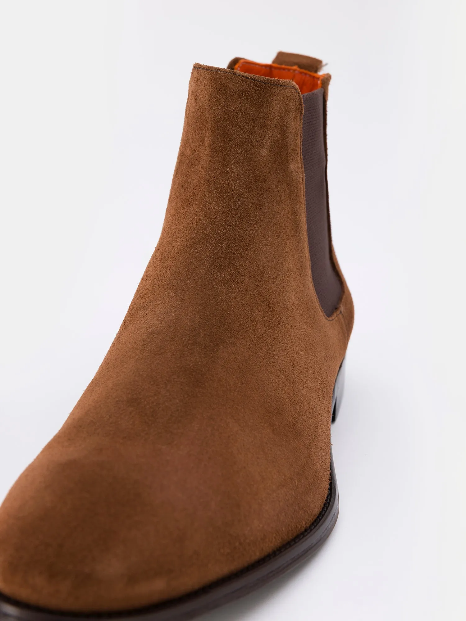 Brown Suede Chelsea Boots