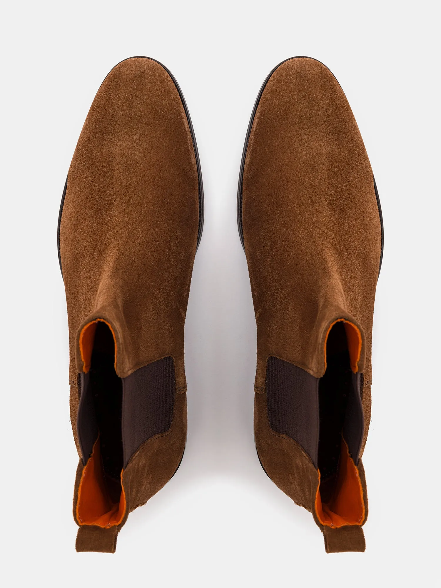 Brown Suede Chelsea Boots