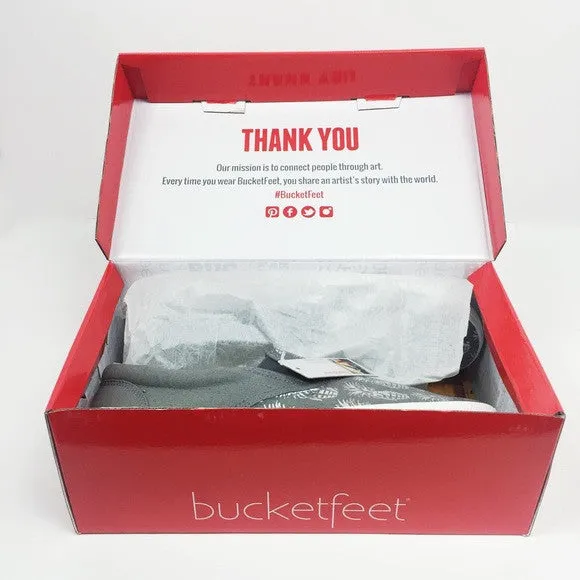 Bucketfeet 'Pineappleade' Slip On Canvas Tennis Shoes Sneakers 5 NEW! $84