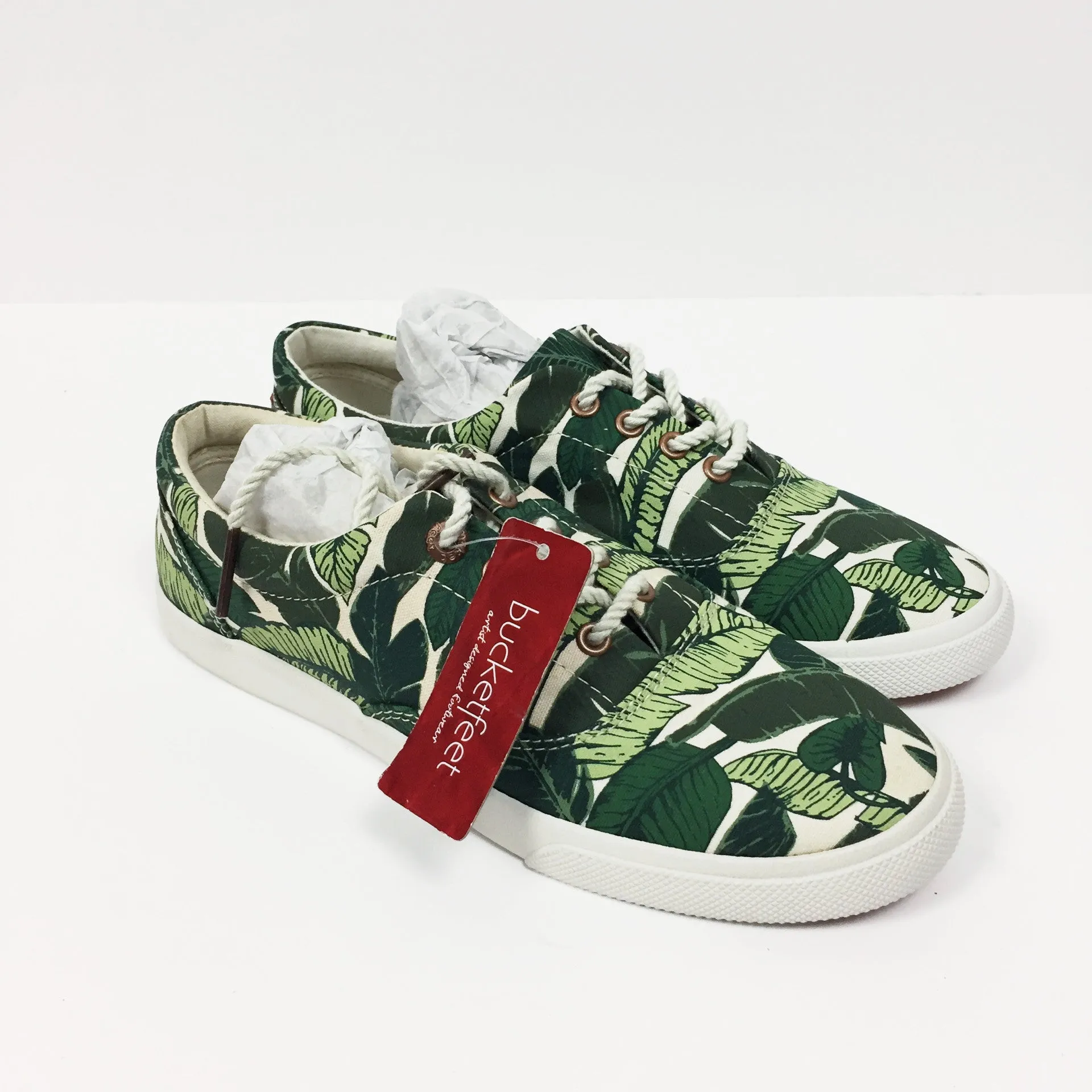Bucketfeet 'Savusavu' Lace Up Tennis Shoes Sneakers 5 NIB! $68