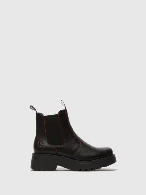 Chelsea Ankle Boots MEDI789FLY JAVA BLACK/RED