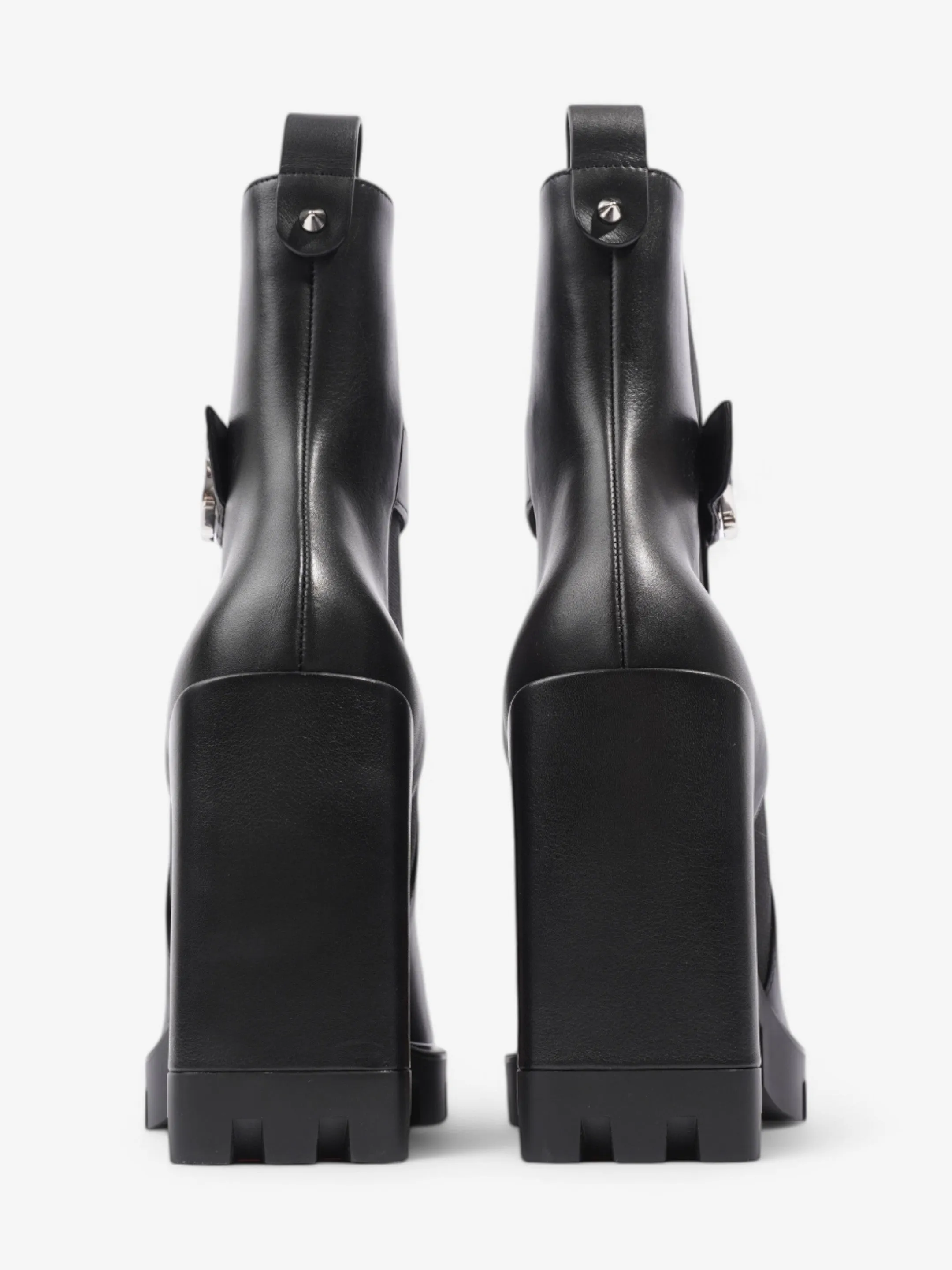 Christian Louboutin Chelsea Lug Boots 100 Black Leather EU 41 UK 8