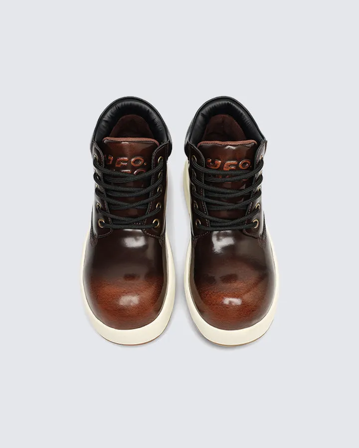 Color-Brushed Thick-Soled Martin Boots