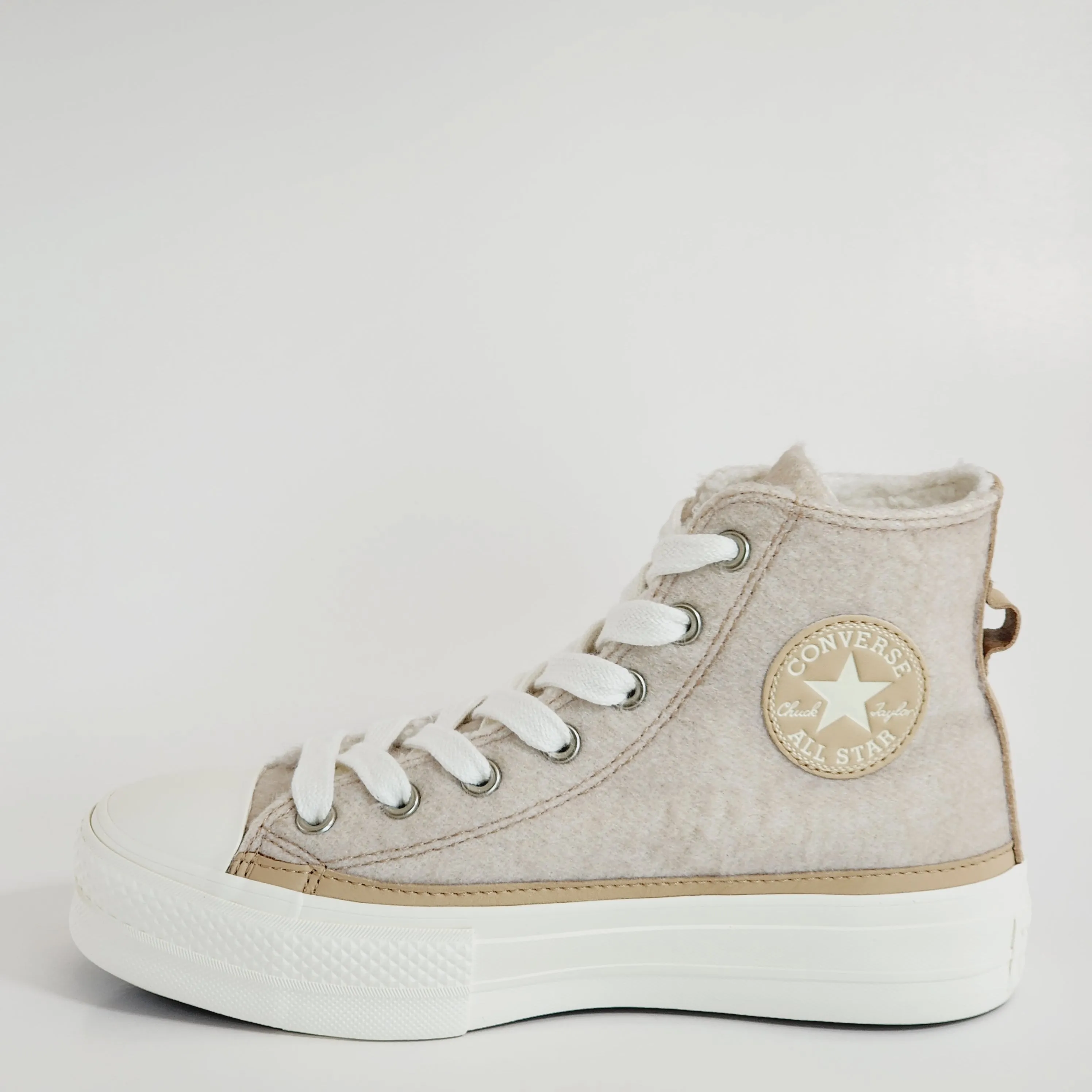 Converse CTAS Hi Lift Faux Mohair Women's Platform Sneakers A07944C NWT