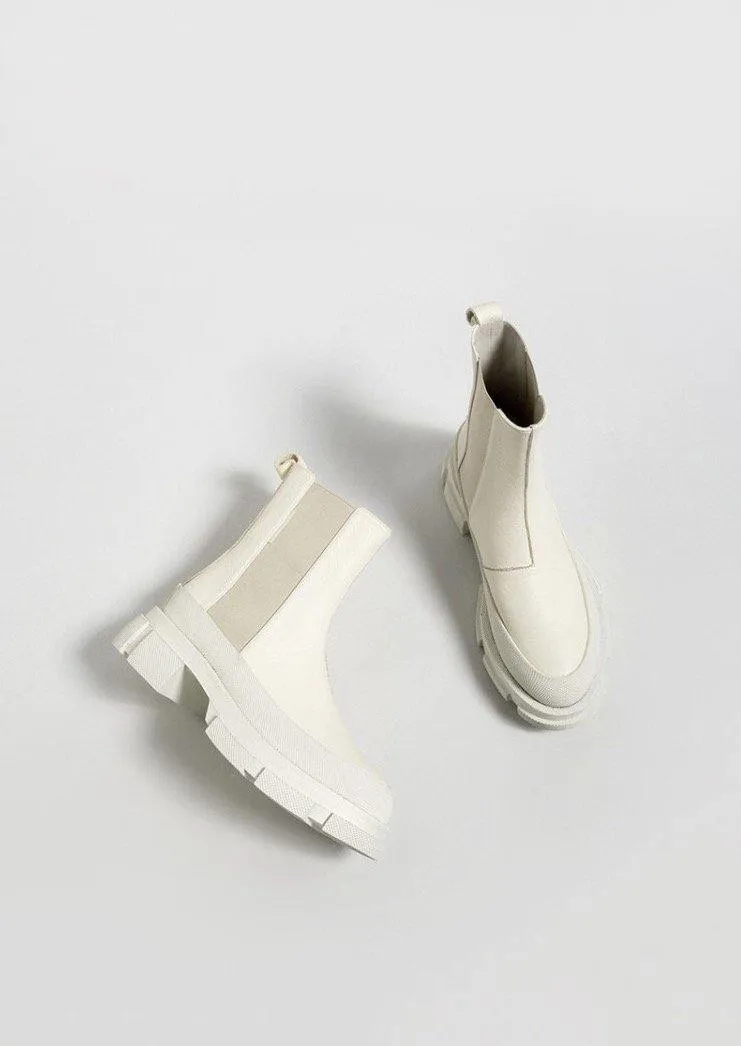 Cow Leather Chelsea Boots
