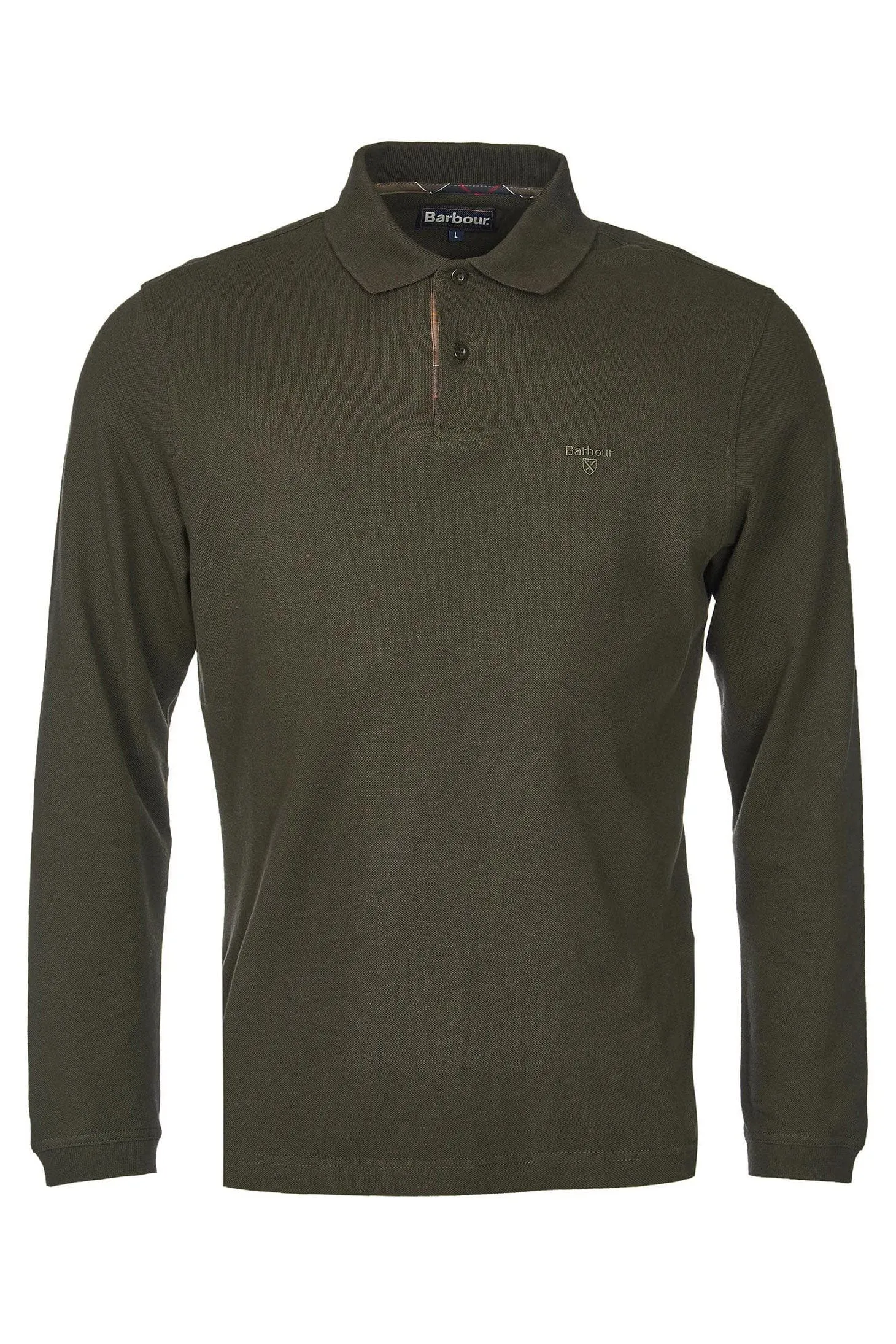 Essential Long Sleeve Sports Polo - Forest