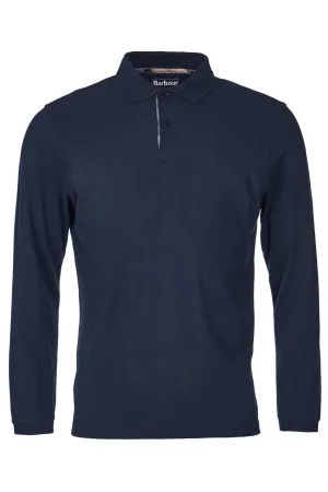 Essential Long Sleeve Sports Polo - Navy
