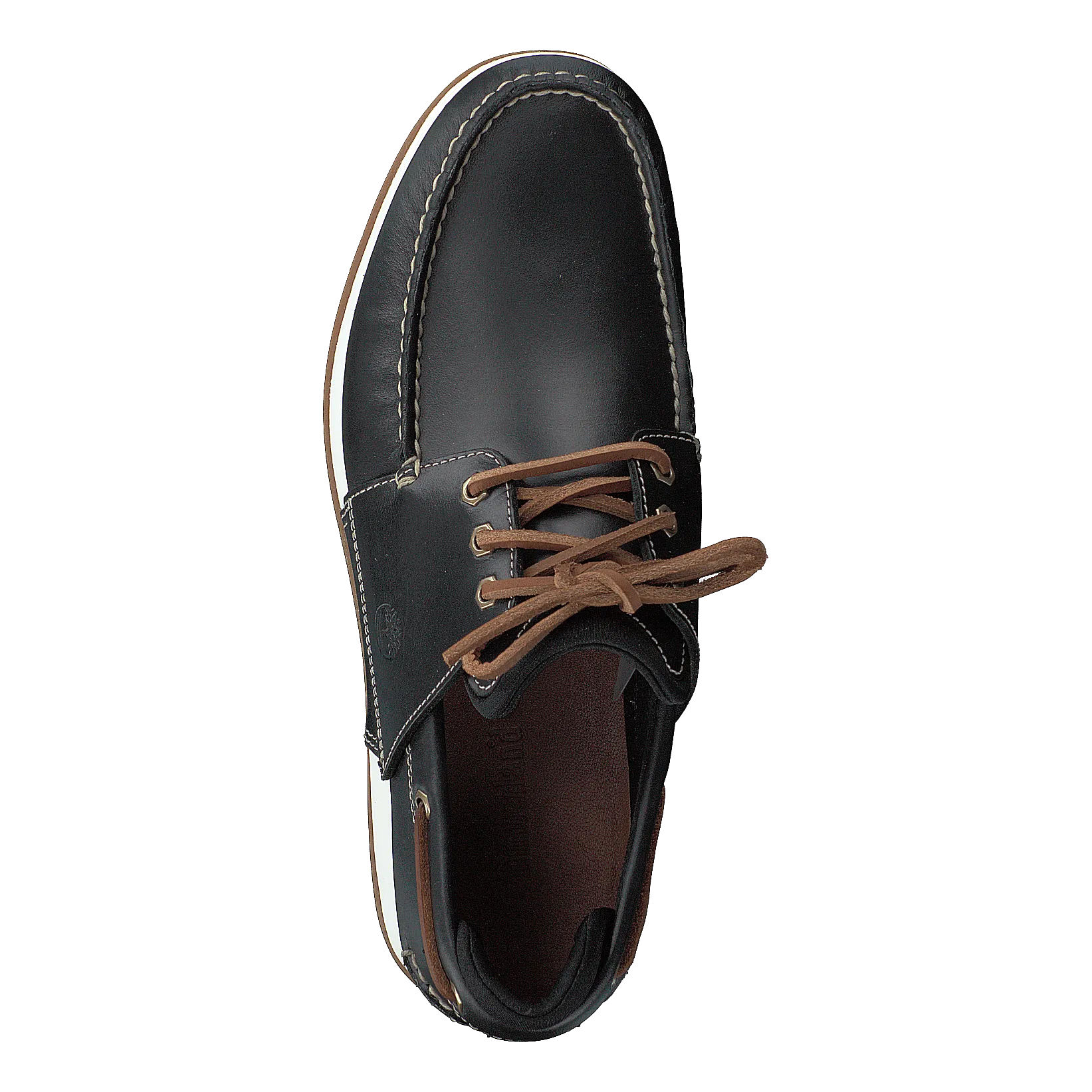 Heger's Bay 3 Eye Boat Black Full Grain