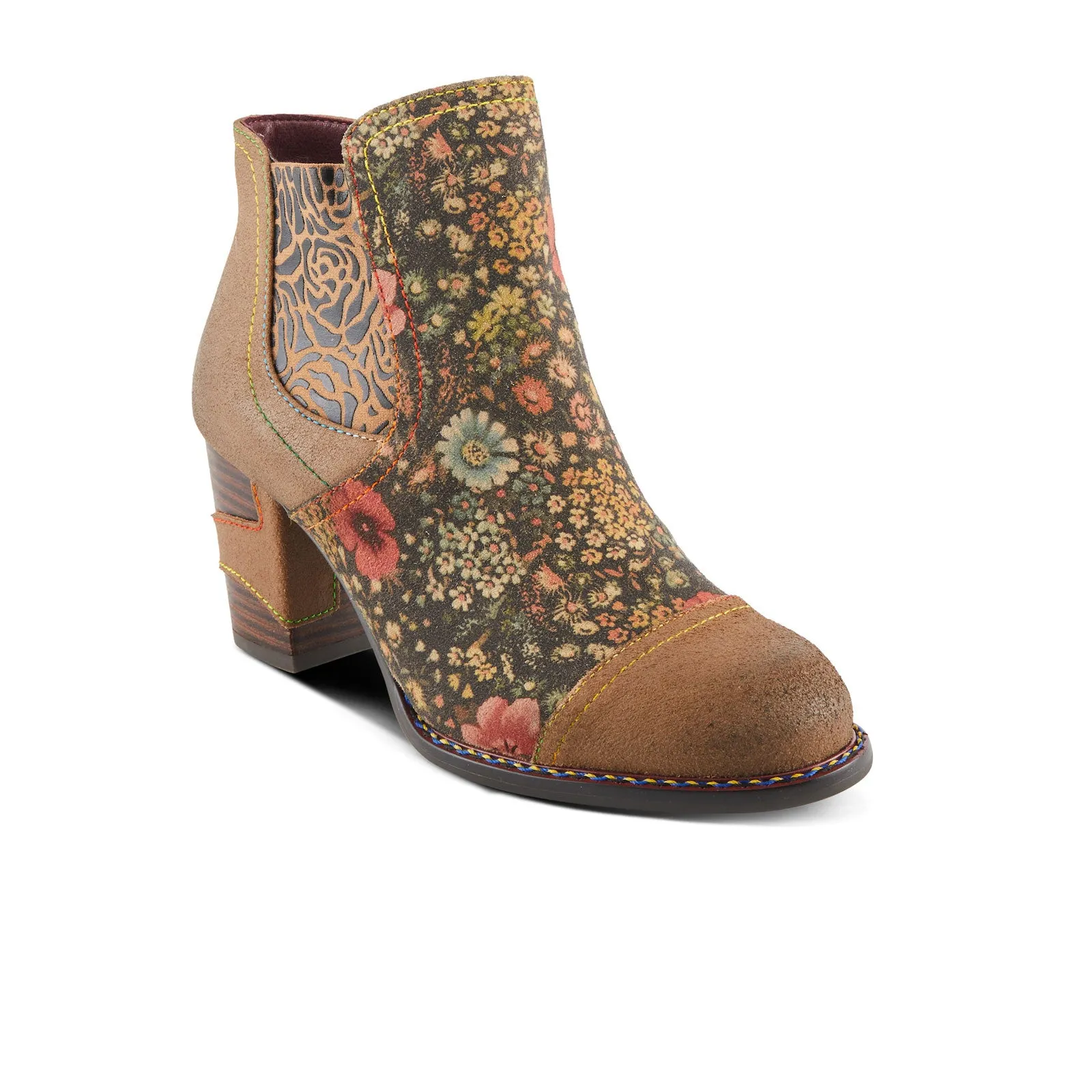 L'Artiste Melvina Ankle Boot (Women) - Brown Multi