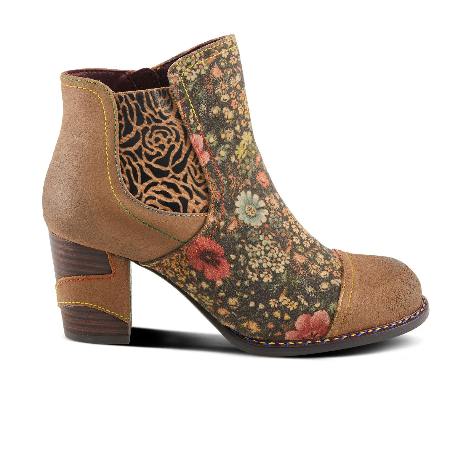 L'Artiste Melvina Ankle Boot (Women) - Brown Multi