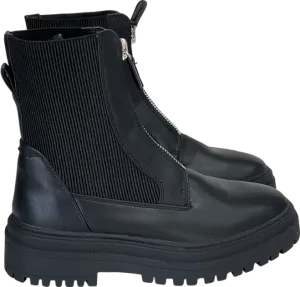 M&S Black Chelsea Chunky Flatform Ankle Boots UK 6 EU 39 👠