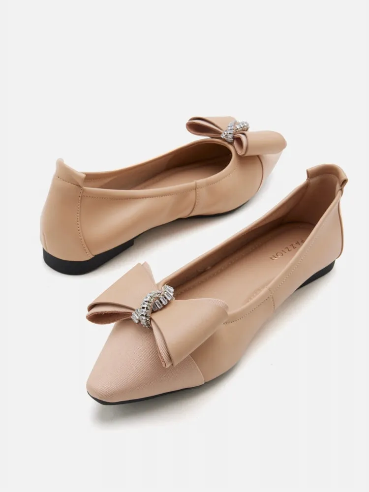 Melva Bow Pointed Toe Flats