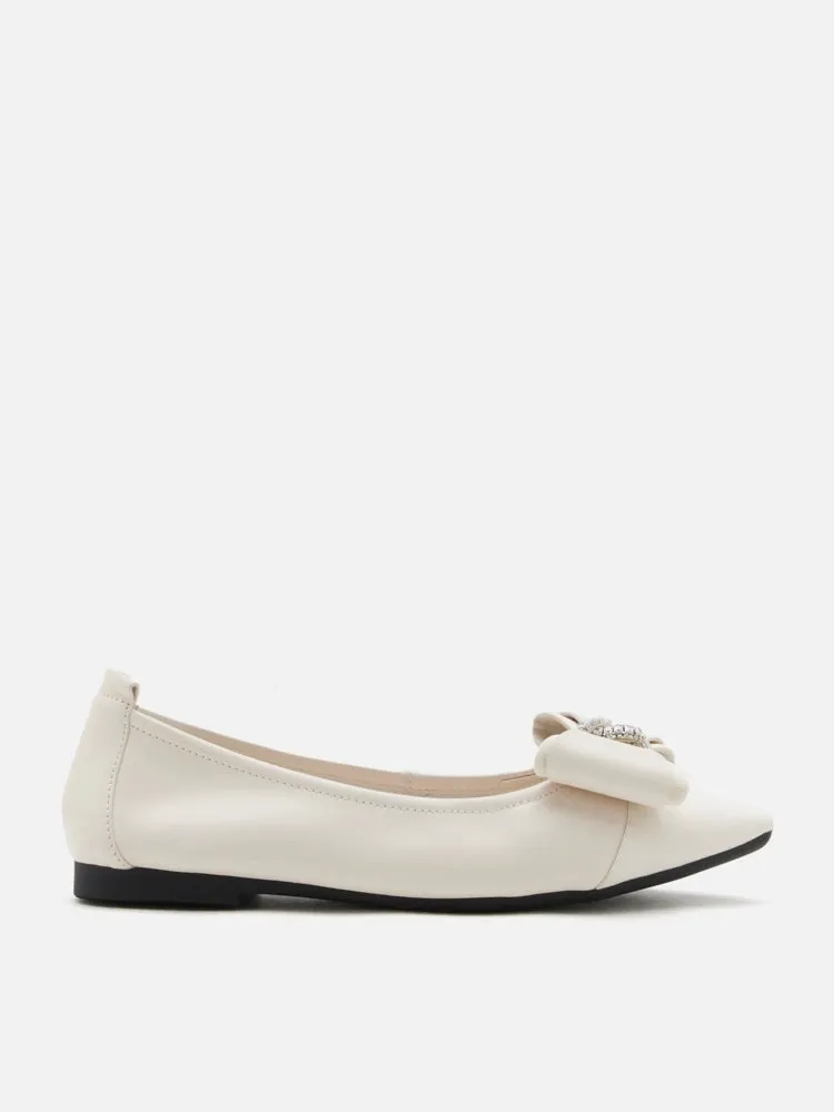 Melva Bow Pointed Toe Flats