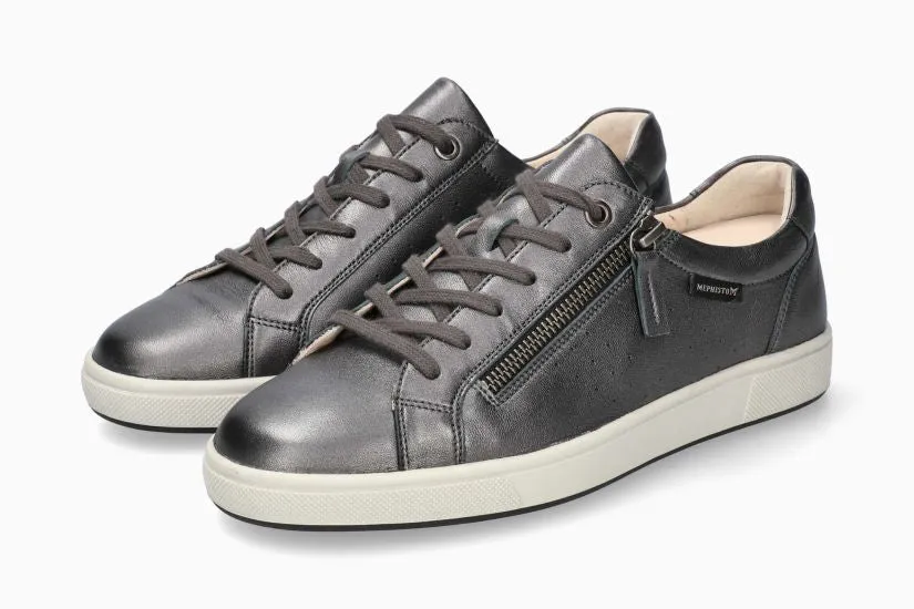 Mephisto: Nikita Tennis Shoe in Grey Charm