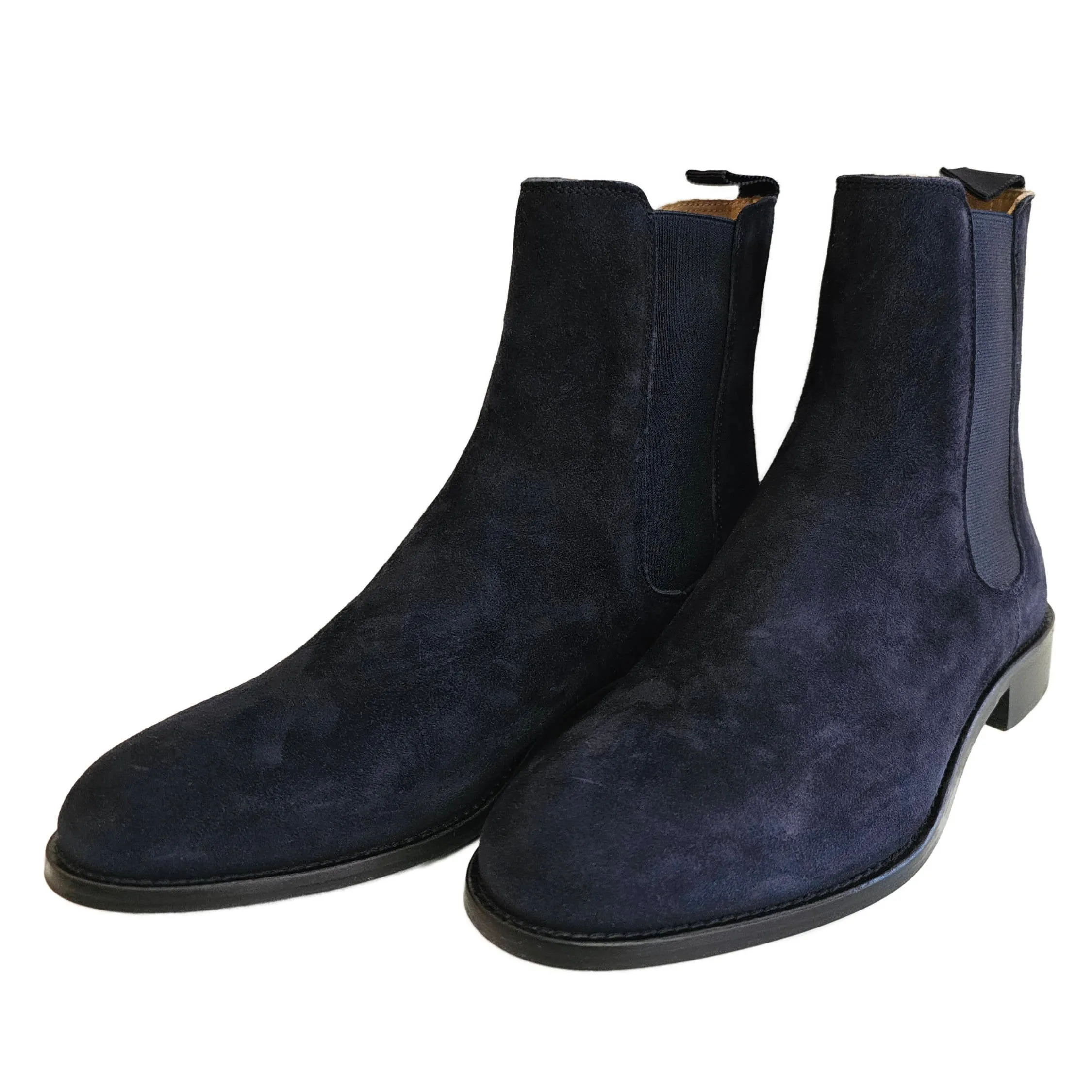 Milliways, Wildleder-Chelseaboots in Marineblau