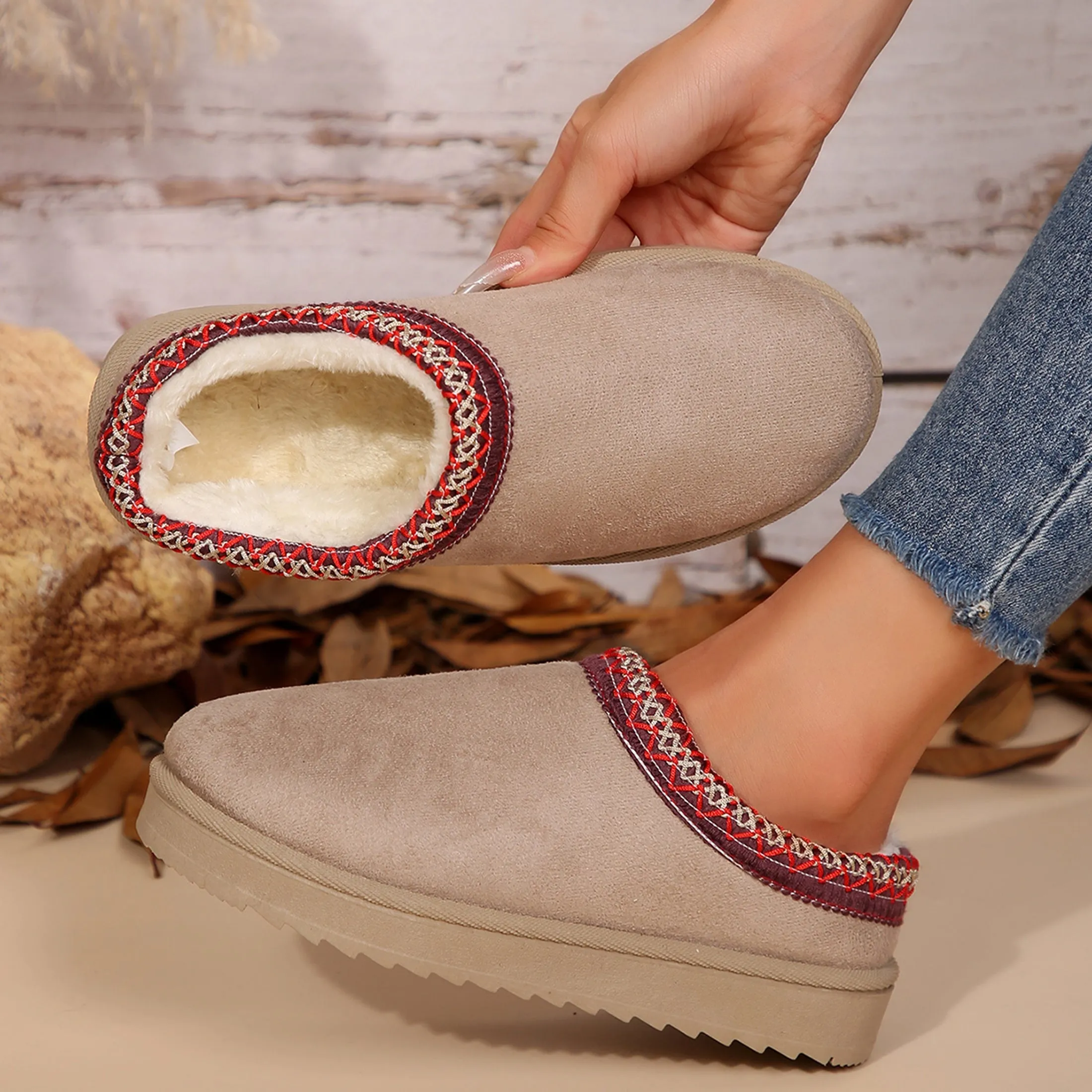 Mini Boots Braid Slippers