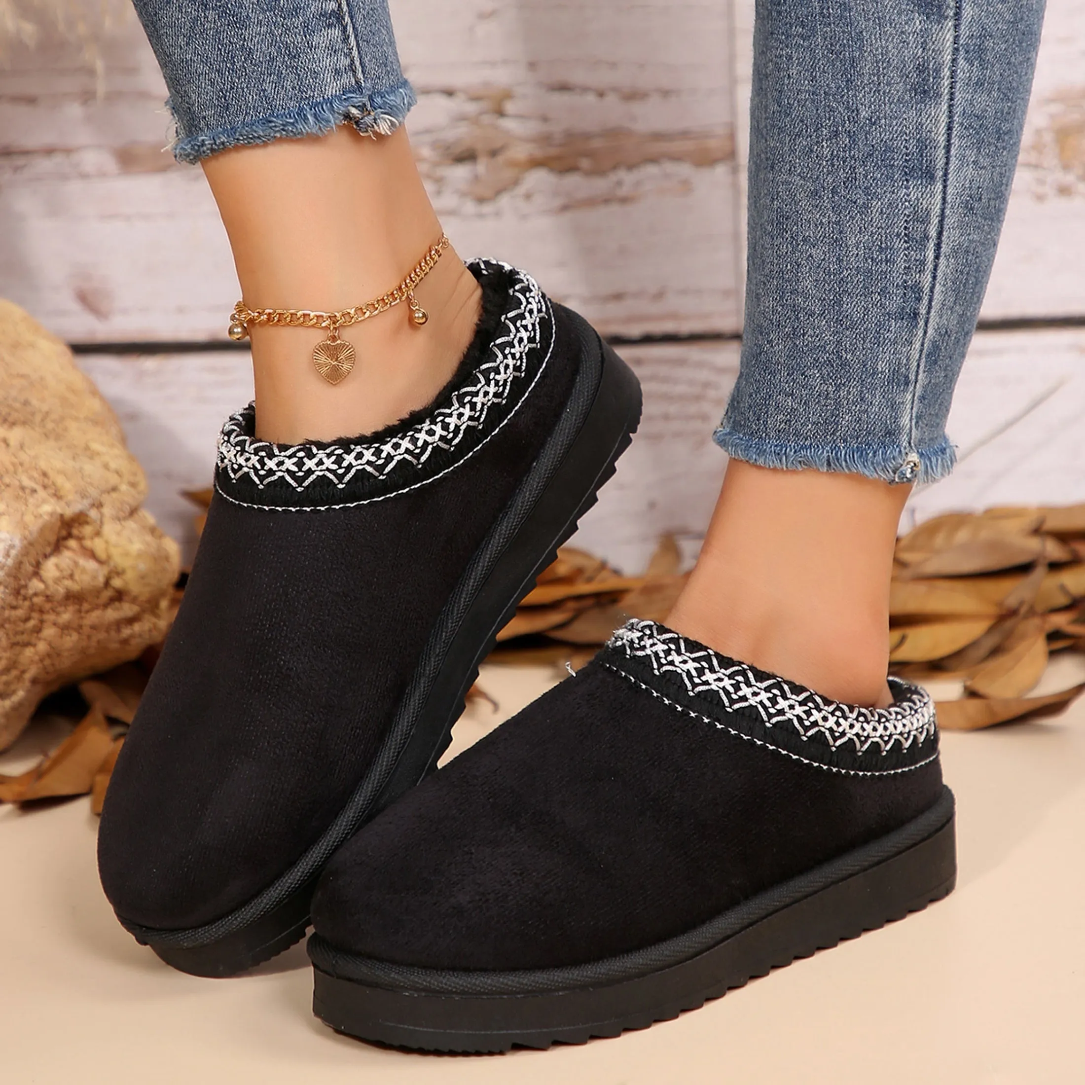 Mini Boots Braid Slippers