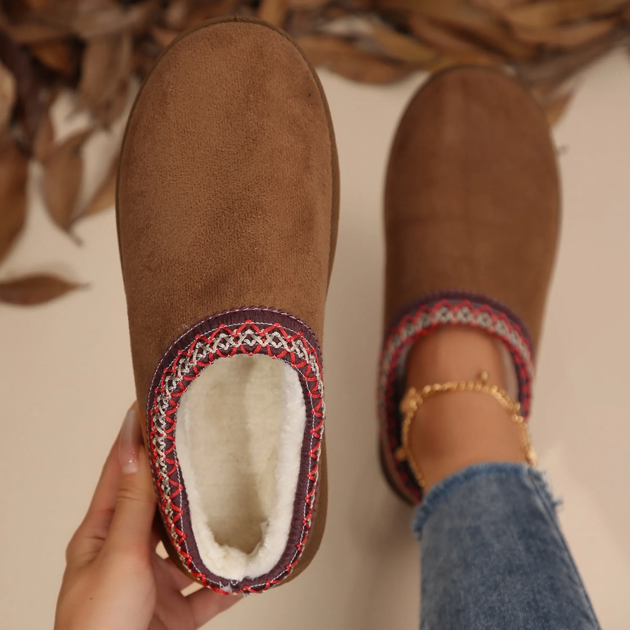 Mini Boots Braid Slippers